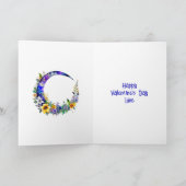 星空の夜のバレンタインデーに登場するアニメカップル カード (内部)