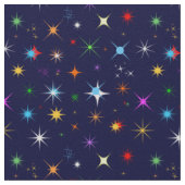 星空の夜のパタカラフルーン ファブリック (クローズアップ)