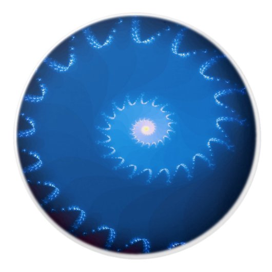 星空の夜のフラクタルセラミックノブ セラミックノブ (正面)