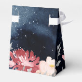 星空の夜のフローラ結婚のテントの好意ボックス フェイバーボックス (裏面サイド)