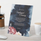 星空の夜のフローラ結婚のプラグ抜き式 台座サイン (インサイチュ)