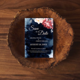 星空の夜のフローラ結婚式の日付を保存 セーブザデート