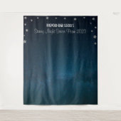 星空の夜のプロムの背景 タペストリー (正面)