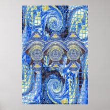 星空の夜のポスターの訪問者