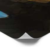 星空の夜のポッサム ポスター (角)