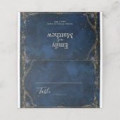 星空の夜のロマ結婚ンス プレイスカード (外部開封)