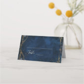 星空の夜のロマ結婚ンス プレイスカード (正面)