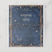 星空の夜のロマ結婚ンス プレイスカード (外部開封)