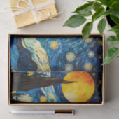 星空の夜のヴィンテージの切り離し紙 薄葉紙 (ギフト)