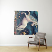 星空の夜の一角獣 タペストリー (インサイチュ(横))