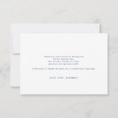 星空の夜の三日月の天空ありがとう サンキューカード (裏面)