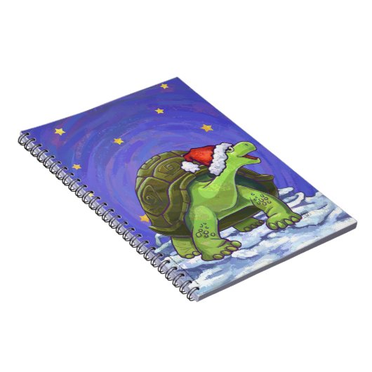 星空の夜の亀のクリスマス ノートブック (右側)
