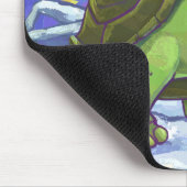 星空の夜の亀のクリスマス マウスパッド (コーナー)