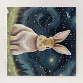 星空の夜の兎 ジグソーパズル (横)