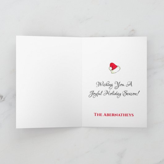 星空の夜の南西部サボテンカスタム シーズンカード (内部)