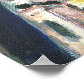 星空の夜の大聖堂 ポスター (角)