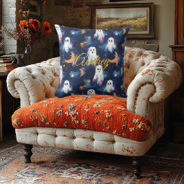 星空の夜の妖精ハロウィーンの枕と名前 クッション