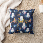 星空の夜の妖精ハロウィーンの枕と名前 クッション (ブランケット)