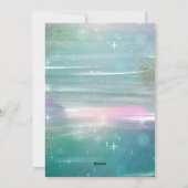 星空の夜の平和と愛3 Photo Collage Green シーズンカード (裏面)