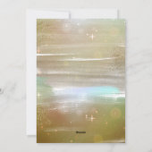 星空の夜の平和オン・アース3 Photo Collage金ゴールド シーズンカード (裏面)