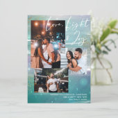 星空の夜の愛の光と喜び3フォトグリーン シーズンカード (スタンド正面)