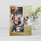 星空の夜の愛の光と喜び3写真金ゴールド シーズンカード (スタンド正面)