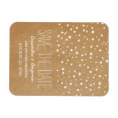 星空の夜の日付を保存プレミアムマグネット マグネット (横)