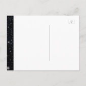 星空の夜の日付を保存 案内ポストカード (裏面)