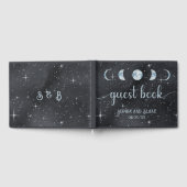 星空の夜の月の位相シナ結婚ル ゲストブック (全面)