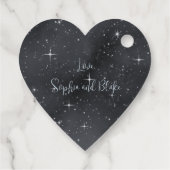 星空の夜の月の位相シナ結婚ル フェイバータグ (裏面)