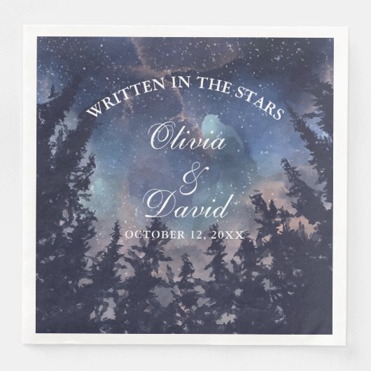 星空の夜の森結婚の (正面)