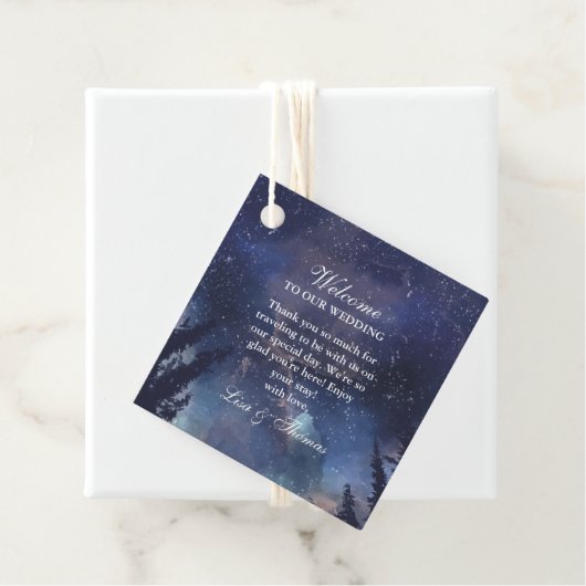 星空の夜の森結婚の フェイバータグ (インサイチュ)