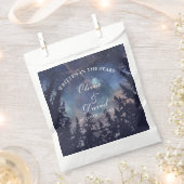 星空の夜の森結婚の フェイバーバッグ (クリップ留めされた状態)