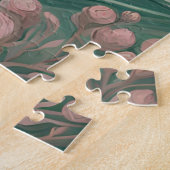 星空の夜の海セージとバラ色 ジグソーパズル (側面)