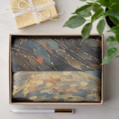 星空の夜の渦巻き風アールヌーボーガールデコパージュ 薄葉紙 (ギフト)