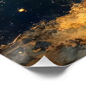 星空の夜の溶接機 – コズミック溶接アート ポスター (コーナー)