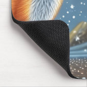 星空の夜の物語のキツネ マウスパッド (コーナー)