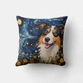 星空の夜の犬の夢の風景 – Van インスパイアゴッホ クッション (裏面)