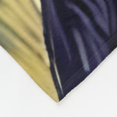 星空の夜の狼 フリースブランケット (角)