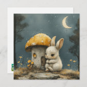 星空の夜の秘密： ✨ブンニーズ夢デジ❄️タル シーズンカード (正面/裏面)