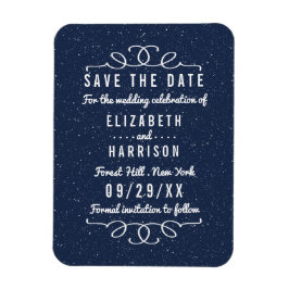 星空の夜の結婚式は日付を除く マグネット