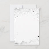 星空の夜の結婚式RSVP 出欠カード (裏面)