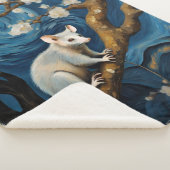 星空の夜の美しいポッサム シェルパブランケット (3/4)