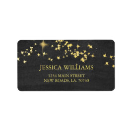 星空の夜の郵送ラベル ラベル