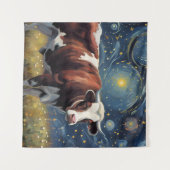 星空の夜の雄牛 タペストリー (正面(横))