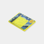 星空の夜の黄色のポスト ポストイット (アングル)