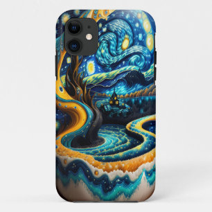 星空の夜のiPhoneケース iPhone 11 ケース