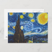 星空の夜はがき ポストカード (正面/裏面)