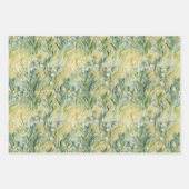 星空の夜インスパイアフローラ絵を描テクスチャスタイル ラッピングペーパーシート (正面3)