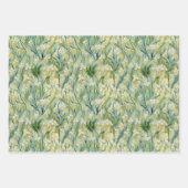 星空の夜インスパイアフローラ絵を描テクスチャスタイル ラッピングペーパーシート (正面)